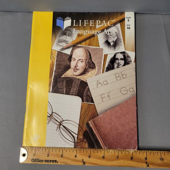 Life Pac Language Arts Workbook Paperback Grade 3 Unit 10 2006 Alpha Omega - Picture 13 of 16